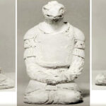 reptilian statue in Japan